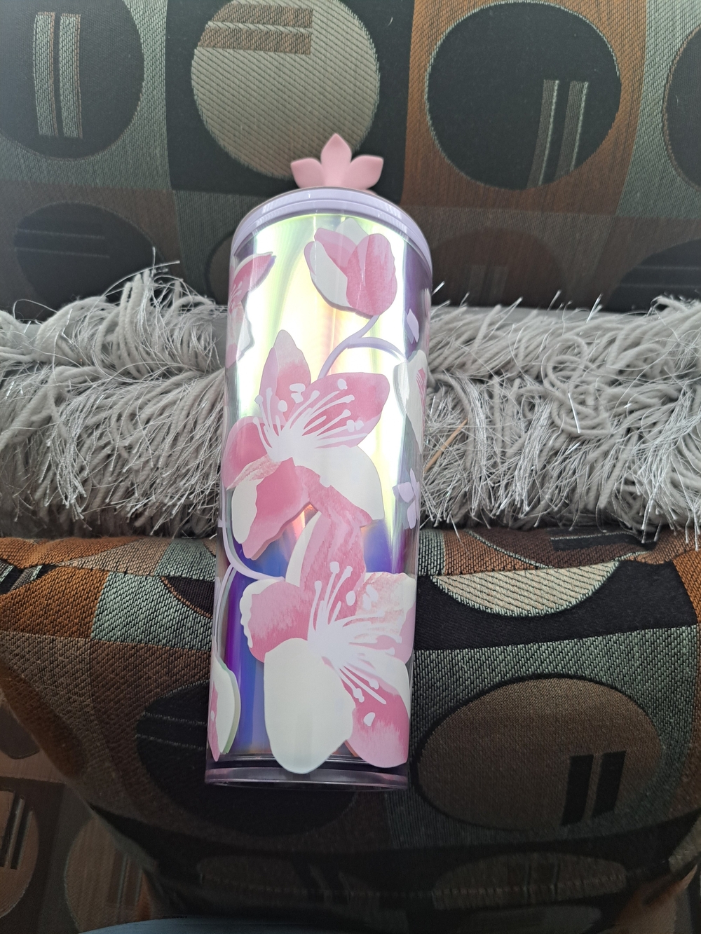 New Starbucks Cherry Blossom Pink Silicone Straw Lid
